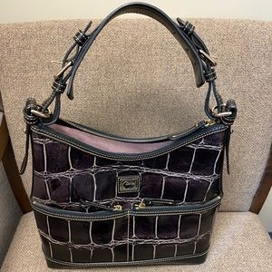 Dooney and Bourke Deep Purple Croc Purse